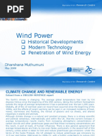 Wind Power: Historical Developments Modern Technology Penetration of Wind Energy