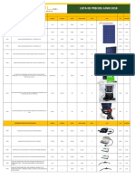 Lista de Precios Tecnosol - Junio 2018