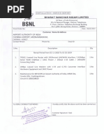 Airport - Vizag - Rental BSNL Report