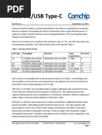 USB 3.1/USB Type-C: USB Type Throughput Direction Total Capacitance Pin Count