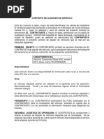 Contrato de Alquiler de Vehículos