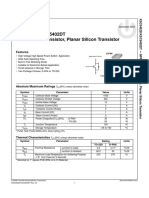 KSC5402D/KSC5402DT NPN Silicon Transistor, Planar Silicon Transistor