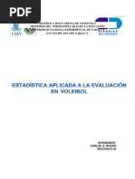 La Estadística Aplicada A La Evaluación en VOLEIBOL