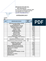 Cotizacion Ganaderias