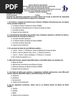 Examen Tercer Parcial Base de Datos