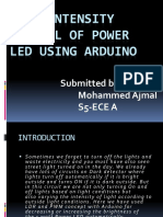 Auto Intensity Control of Power LED Using Arduino