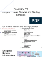 ROUTE 1 BasicNetworkRoutingConcepts