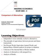 Comparison of Alternatives