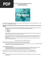 Physical Fitness Handouts