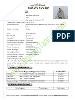 Format Biodata Taaruf