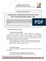 1.0. Condutas para Rastreamento Do CA de Colo Do Utero Na APS