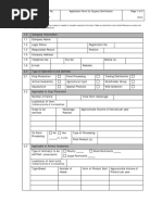 Application Form For Organic Certification 10.05