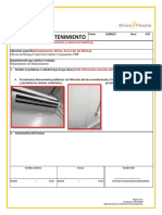 Formato de Reporte de Trabajo - Mantenimiento de Campamentos