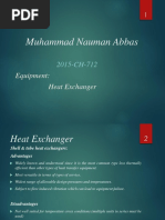 Muhammad Nauman Abbas: Equipment: Heat Exchanger