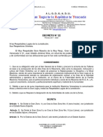 DECRETO #22 Modificacion Decretos 3 y 17 Directiva de Zonas Periodo 2017 - 2020