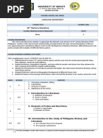 Course Outline 21st Century Literature