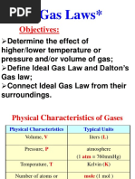 Ideal and Dalton's Gas Law