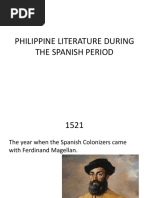 Philippine Literature During The Spanish Period