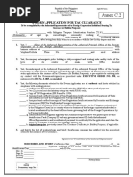 Annex C.2: Sworn Application For Tax Clearance