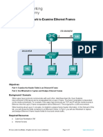 4.4.2.8 Lab - Using Wireshark To Examine Ethernet Frames