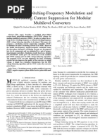 Reduced Switching-Frequency Modulation and Circulating Current Suppression For Modular Multilevel Converters