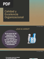 Calidad y Excelencia Organizacional