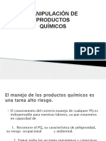 Capacitacion Seguridad en La Manipulacion de Productos Quimicos