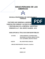 Factores Que Generan La Morosidad de Las Cuentas Por Cobrar y Su Efecto en La Liquidez y Rentabil PDF