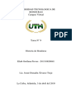 Tarea # 9 Historia de Honduras 