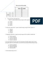 Time Series and Forecasting