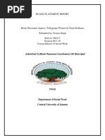 Block Placement Report: Submitted To (Block Placement Coordinator) : MR Bhat Iqbal