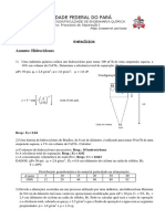 Exercícios Hidrociclone 2019