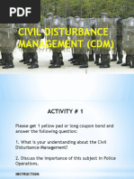 Civil Disturbance Management