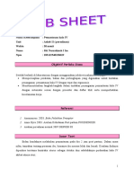 JOB SHEET Pemantauan Kala IV