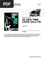 20 Odd Time LICKS: Vol.2 7/8: Lick 16