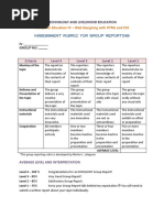 Group Reporting Rubrics PDF