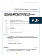 Evidencia 3 (De Conocimiento) RAP1 - EV03 Prueba de Conocimiento "Preguntas Sobre Organización Del SG-SST"