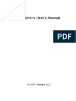 Videophone User's Manual: © 2007 Stream LLC