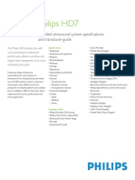 Philips HD7: Detailed Ultrasound System Specifications and Transducer Guide