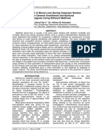 Assessment of Blood Loss During Cesarean Section Under General Anesthesia and Epidural Analgesia Using Different Methods