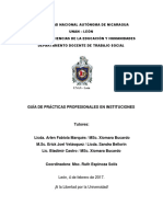 Guía de Prácticas Profesionales en Instituciones 2018 Modificado