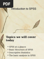 SPSS Overview