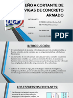 Diseño A Cortante de Vigas de Concreto Armado