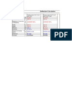 Beam Deflection Calculation