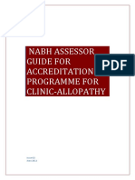 Nabh Assessor Guide For Accreditation Programme For Clinic-Allopathy