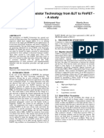 Evolution of Transistor Technology From BJT To Finfet - A Study