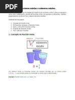 Fracciones Mixtas o Números Mixtos