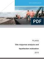 PLAXIS Site Response Analysis Liquefaction Evaluation