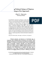 Pjp2017!50!2-Pp7-38-Bernardo-exploring Political Values of Filipinos Using An Etic Approach