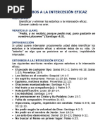 Obstaculos en La Intercesiòn PDF